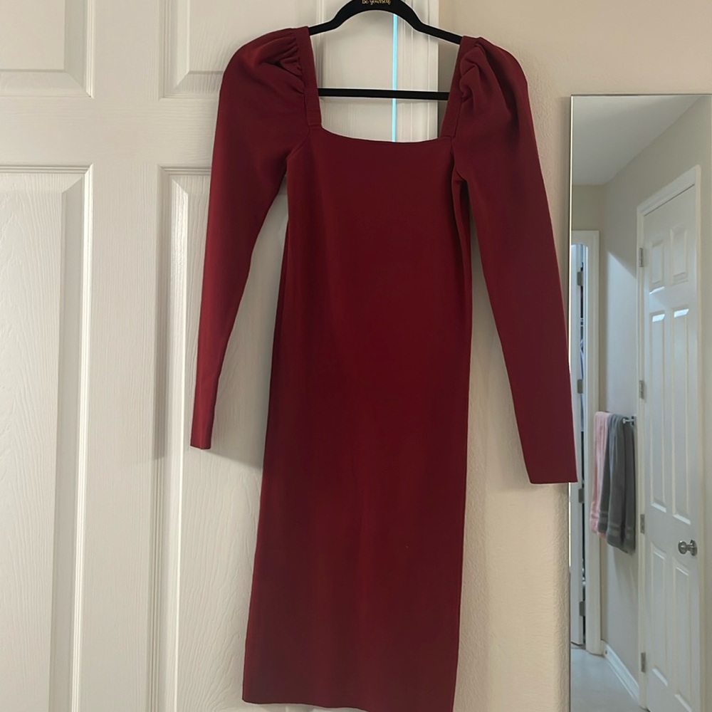 Burnt red dress
